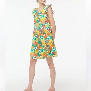 J. Crew Colorful Floral Mini Dress
